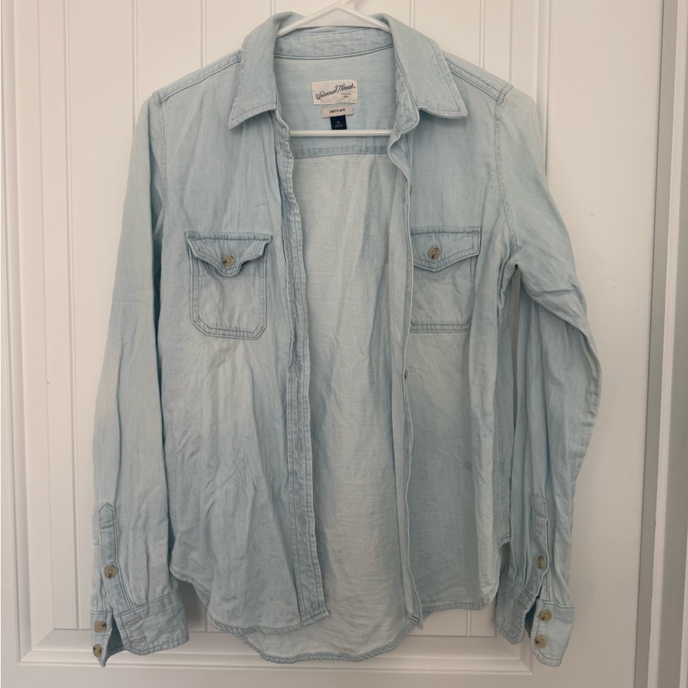 Universal Thread Light Blue Denim button down